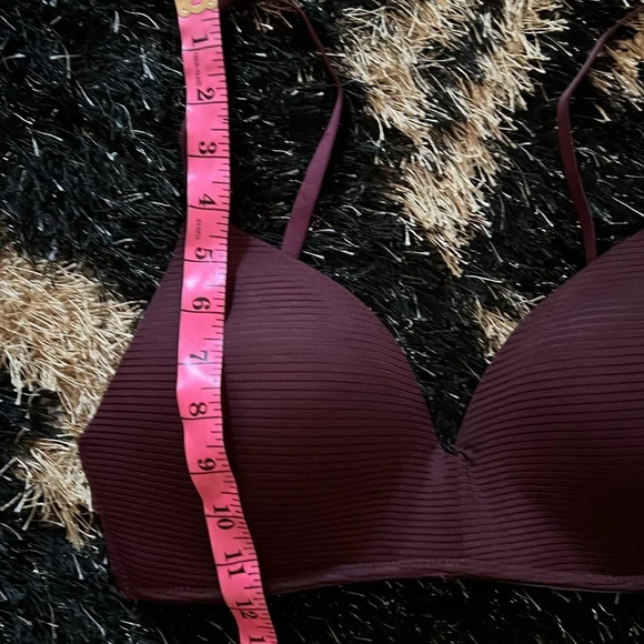 Kathy Ireland Intimates burgundy T-shirt Bra Sz  36C - Picture 8 of 12
